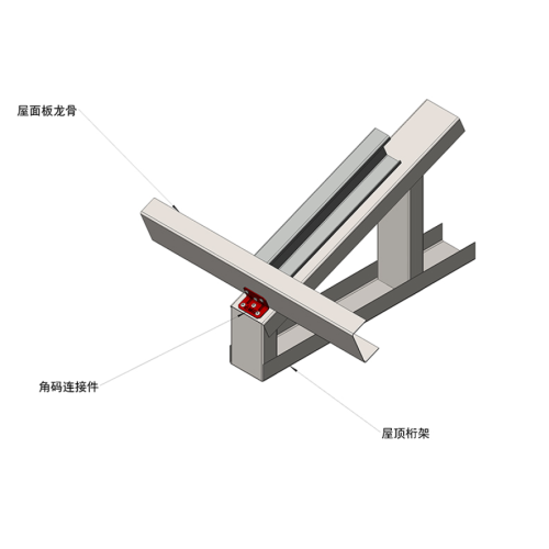 Cold Formed Steel Building Material Corner connect parts